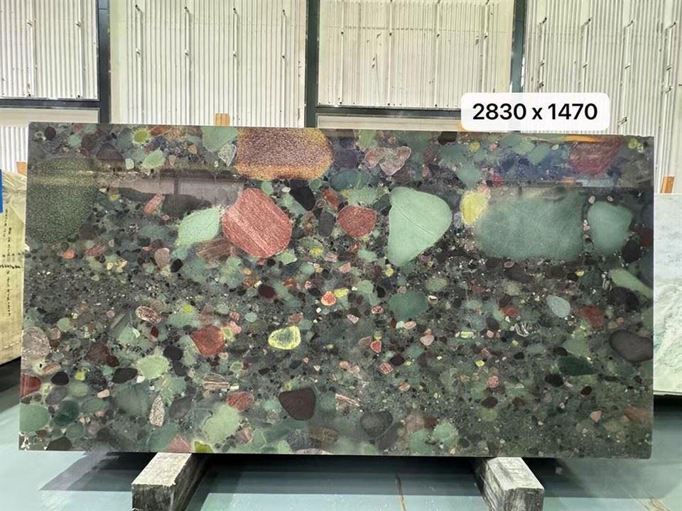 Verde Marinace Granite Slab Verde Marinace Granite Slab